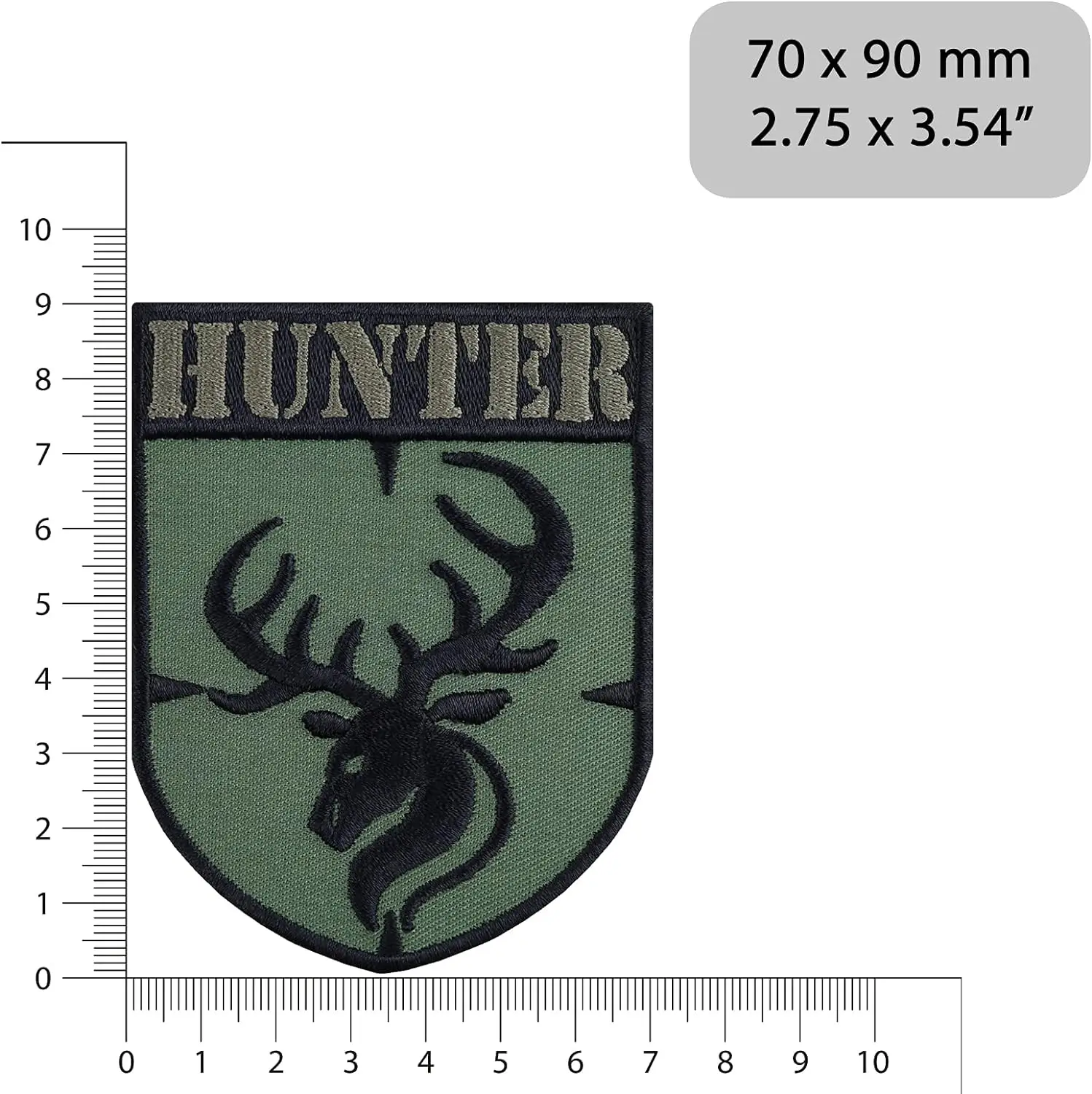 Parche velcro táctico bordado ciervo Hunter - imagen 4