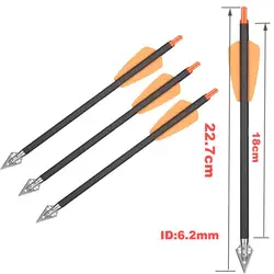 Virotes de carbono R9 de 7,5 pulgadas para ballesta de pistola