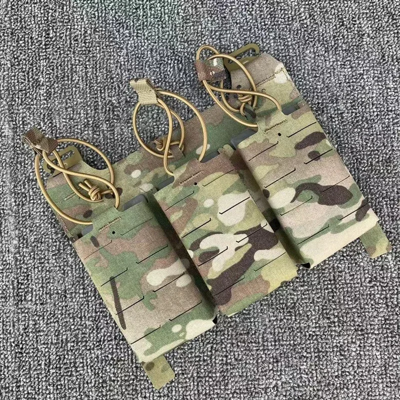 Portacargador táctico Multicam con panel de corte láser - imagen 5