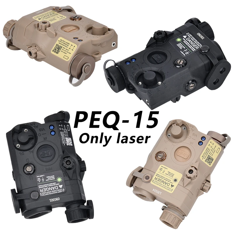 WADSN PEQ-15 láser táctico UHP sin IR ni luz LED, Rojo/Verde/Azul - imagen 3