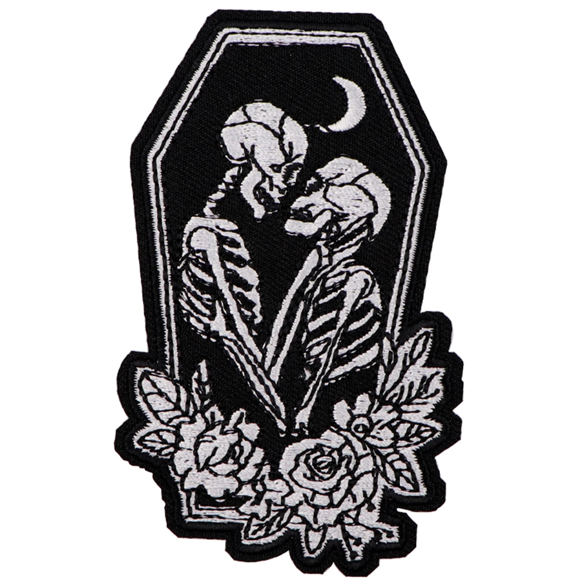 Parche bordado calavera skull vintage termoadhesivo – DIY táctico - imagen 5