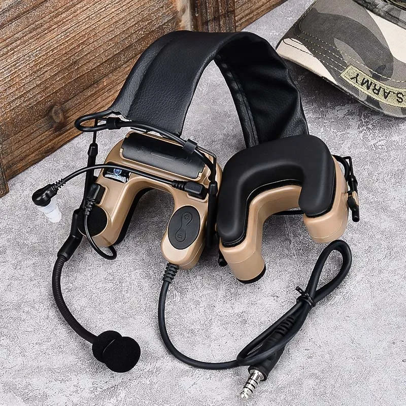 Auriculares tácticos WADSN con protección auditiva y cable C4U - imagen 5