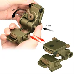 Rhino NVG adaptador para visión nocturna, soporte CNC casco