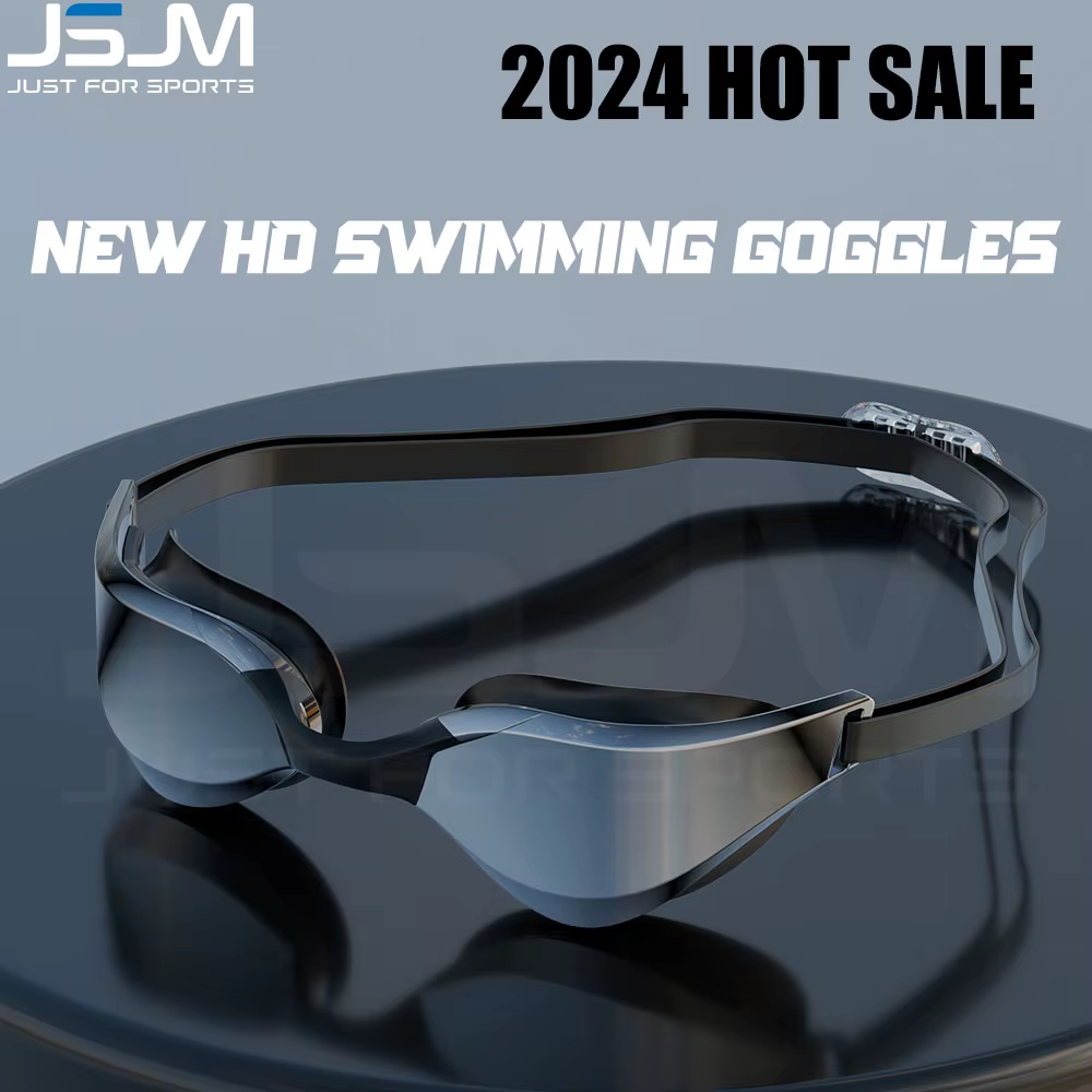 JSJM Gafas Natación Pro HD Antivaho Silicona Ajustables
