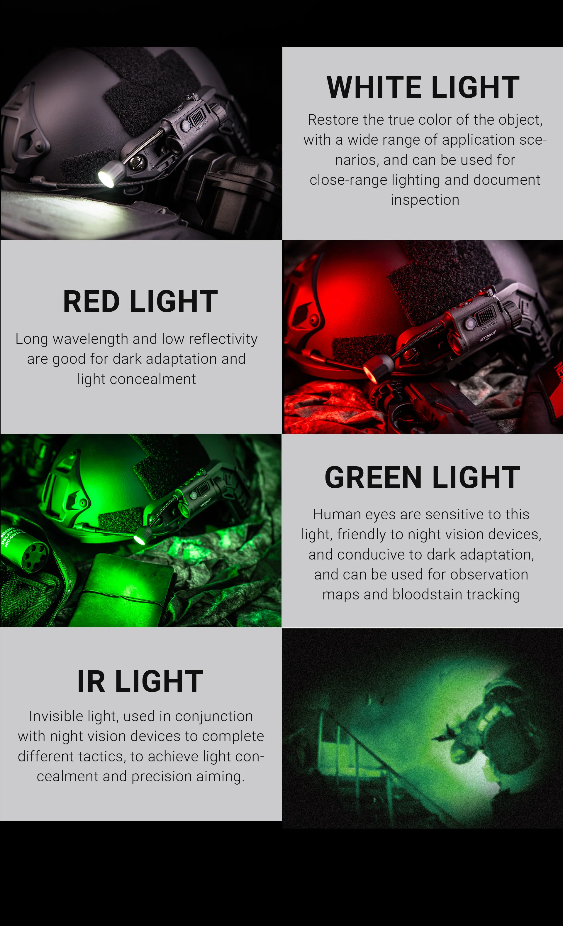 Usos nocturnos en bosque