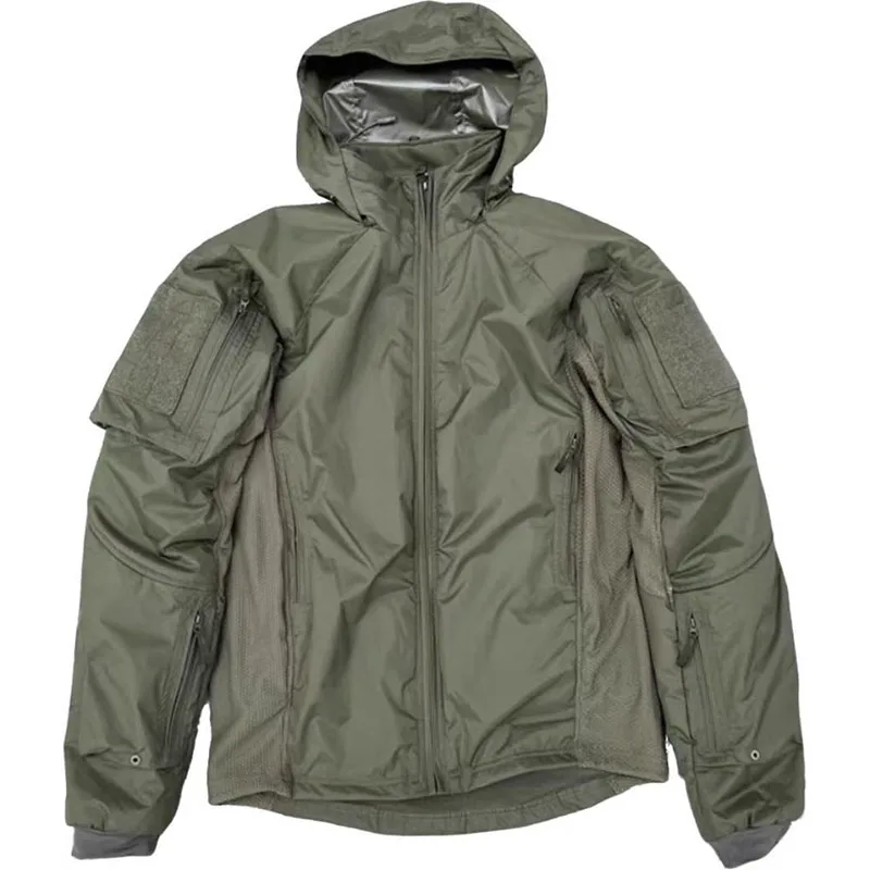 Chaqueta táctica hombre ultraligera concha suave verde oliva RG - imagen 3