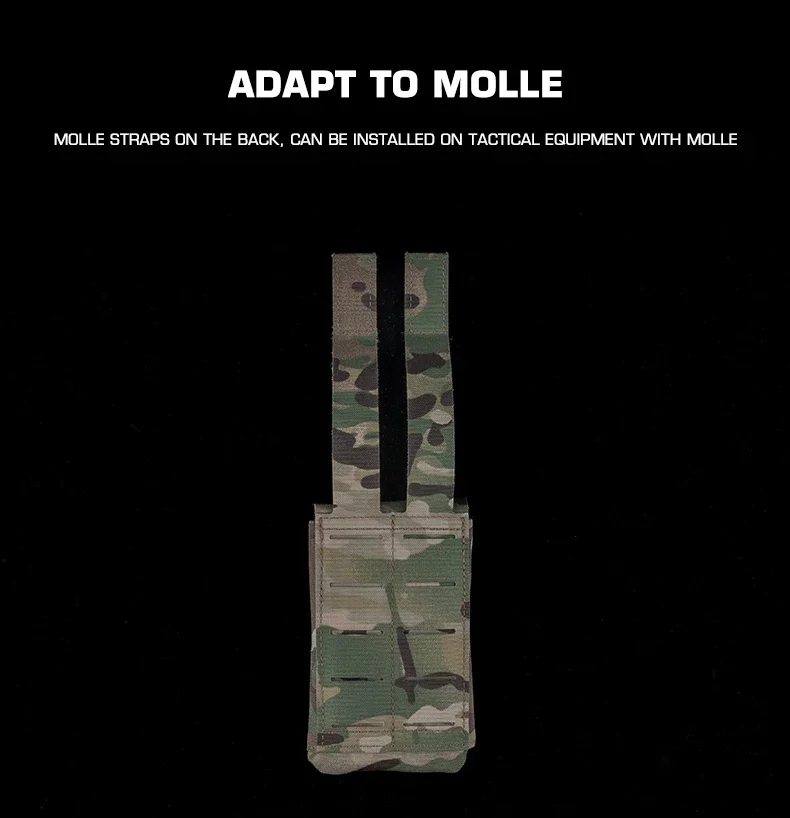 Bolsa Molle táctica para revistas en chaleco y despliegue rápido