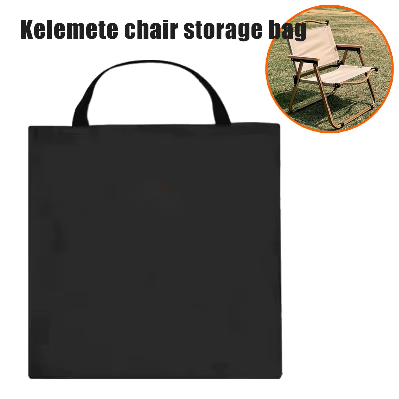 Bolsa de almacenamiento negra para silla de camping