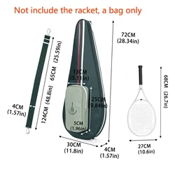 Tourbon bolsa de tenis acolchada ligera en nailon con bandolera
