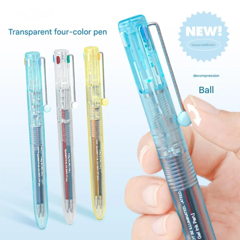Bolígrafo gel retráctil multicolor de secado rápido, punta fina - imagen 5