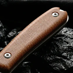 Cuchillo fijo de acero para exterior y supervivencia táctica