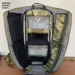 Bolsa táctica transparente expandible para accesorios y interior