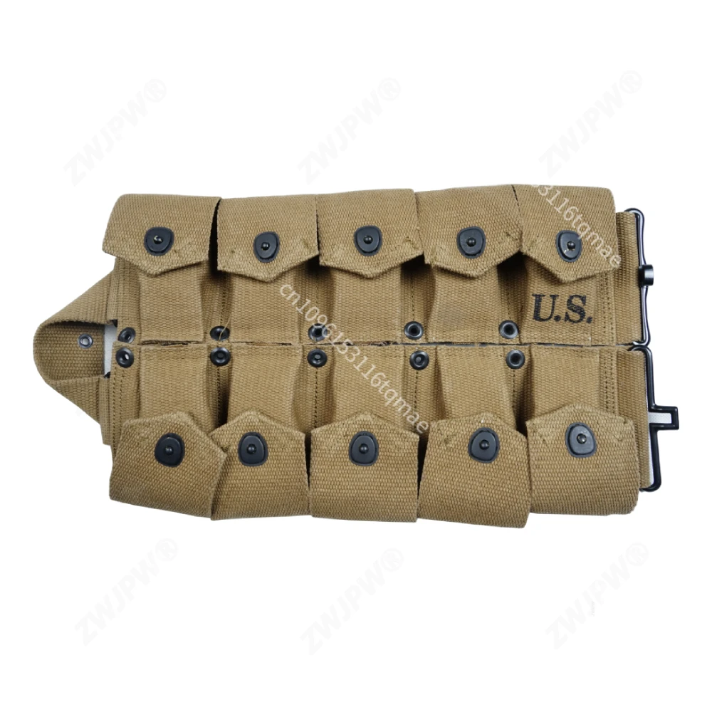 Bolsa táctica de lona GARAND estilo Segunda Guerra Mundial recreativo - imagen 2