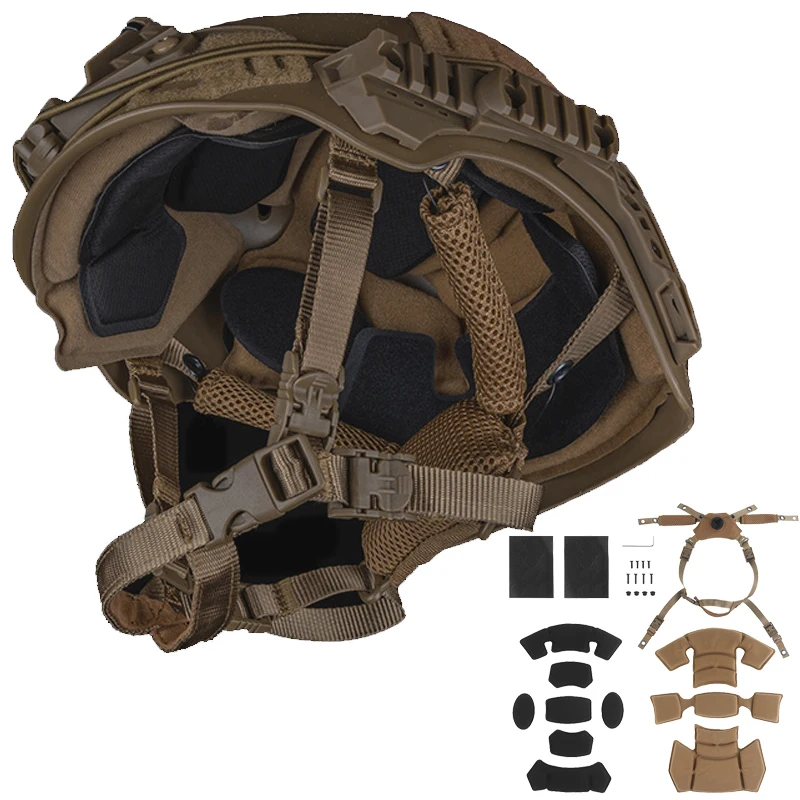 Almohadillas tácticas WENDY para casco con suspensión y barbilla - imagen 4