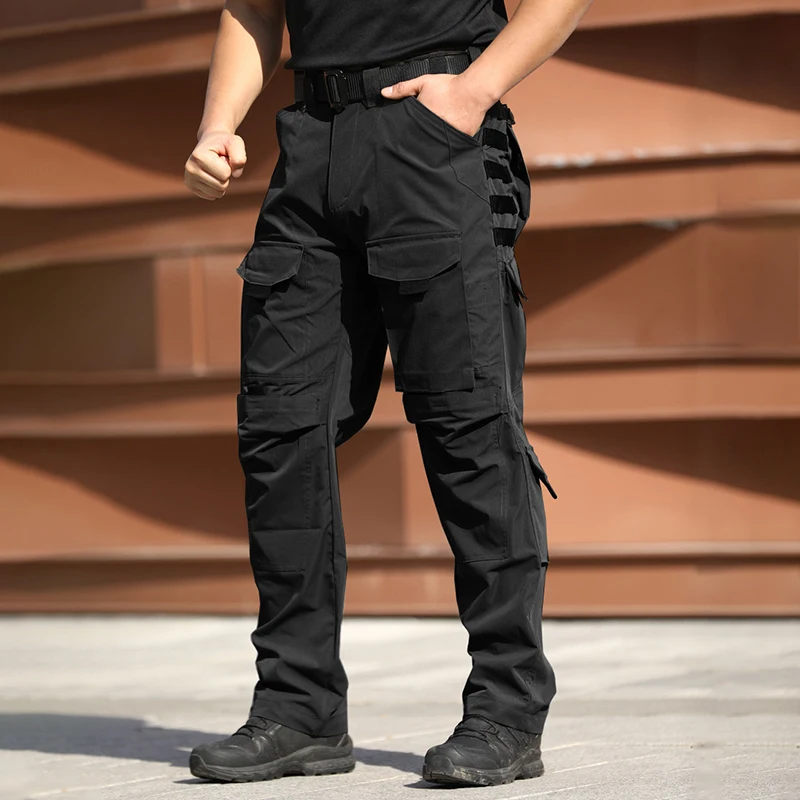 Pantalón cargo táctico impermeable multibolsillos resistente desgaste - imagen 5