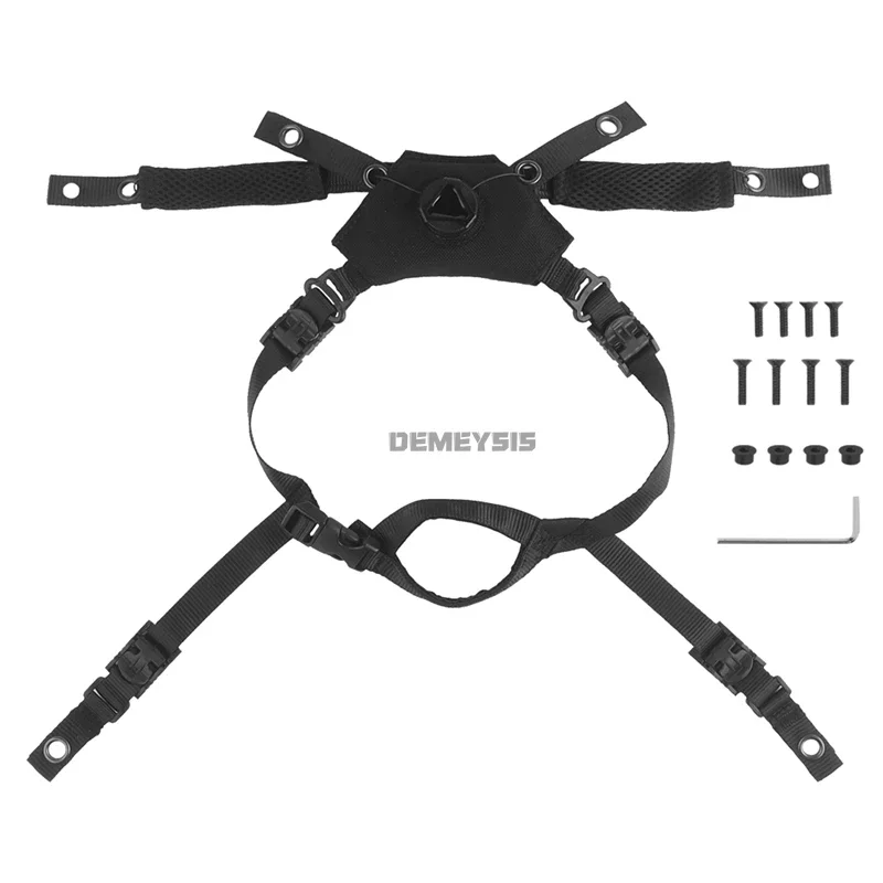 Correas tácticas de suspensión y mentonera para casco Wendy - imagen 4
