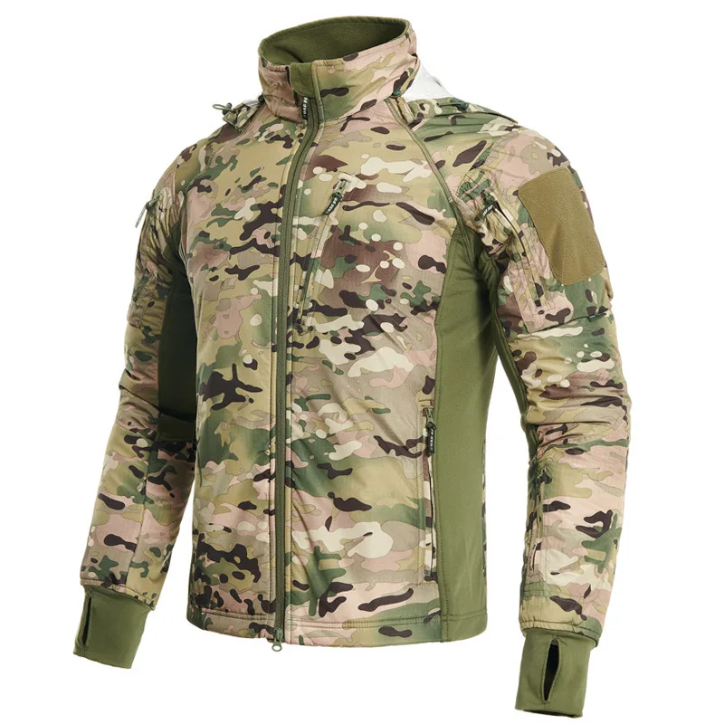 Chaqueta Táctica Camuflaje Polar para Caza y Senderismo - imagen 4
