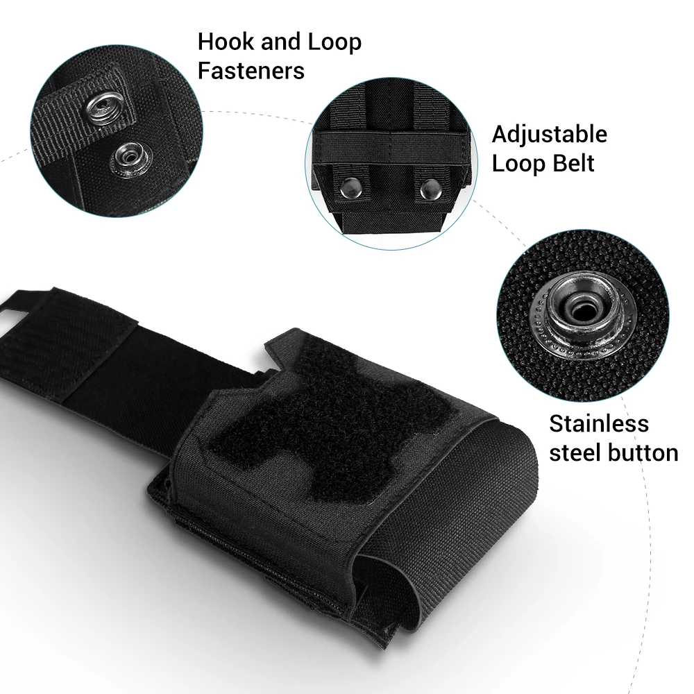 Funda esposas nylon con sistema MOLLE acceso rápido y cierre de gancho - imagen 2