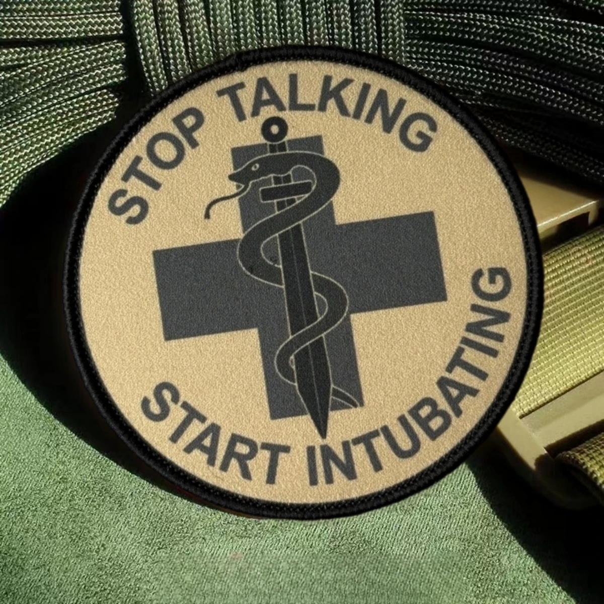 Parche táctico EMS Moral médico de combate con velcro - imagen 3