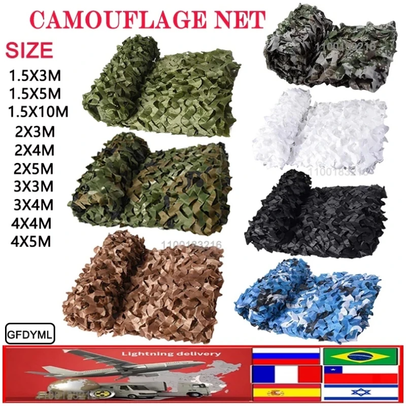 Red camuflaje ripstop exterior reforzada – cobertura multiterreno