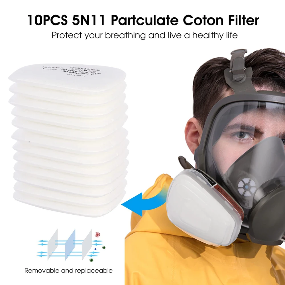 Máscara antigás química de filtro facial completo para polvo - imagen 2