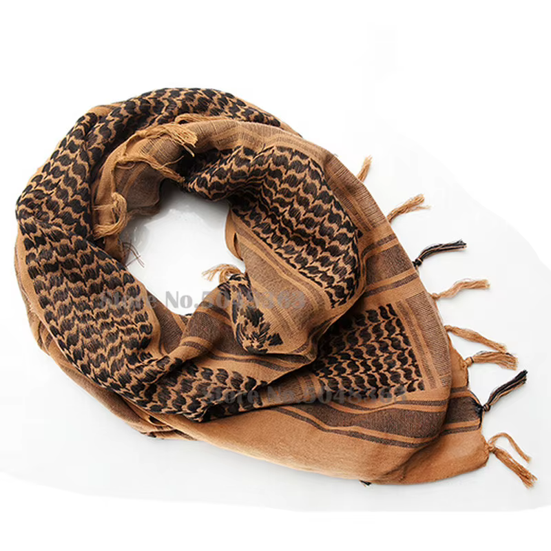 Shemagh táctico de algodón para exteriores - Unisex desierto - imagen 4