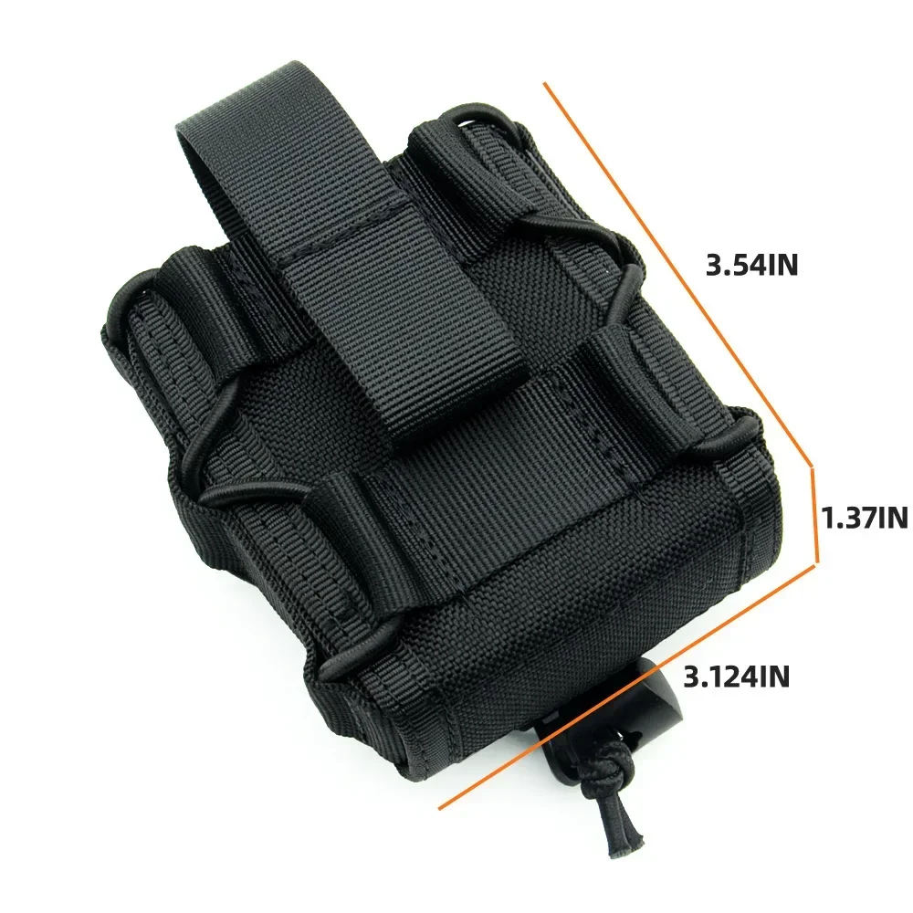 Funda táctica MOLLE para esposas de liberación rápida, abierta - imagen 4