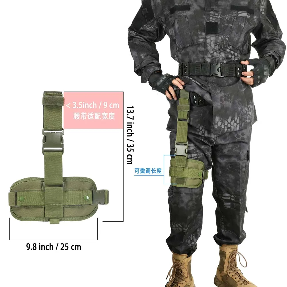 Bolsa MOLLE para pistola con correa universal de pierna - imagen 5