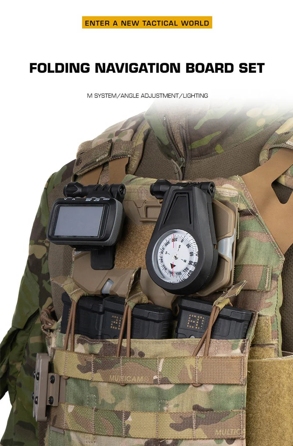 Tablero MOLLE táctico con soporte