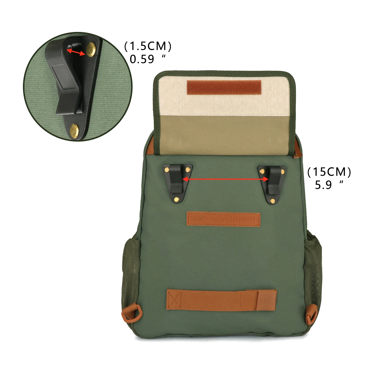 Tourbon Bolsa de Lona Multifuncional para Bicicleta y Raquetas - imagen 5