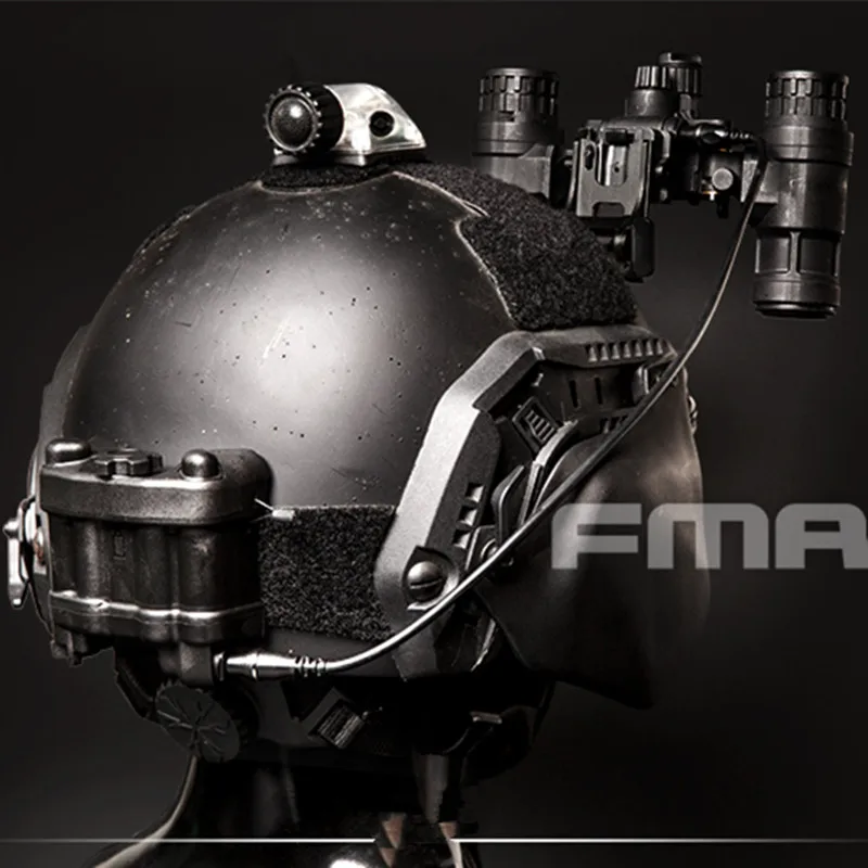 Casco táctico FMA AN-PVS31 réplica funcional con luz NVG - imagen 2