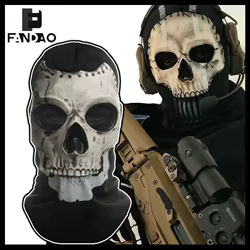 Máscara táctica de cara completa calavera estilo pasamontañas