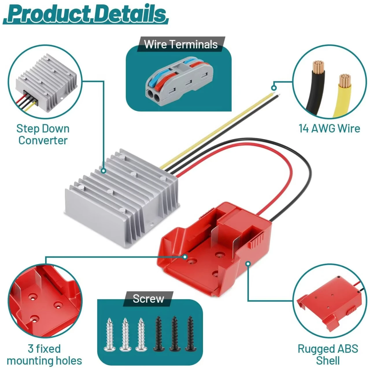 Convertidor CC reductor compacto para DIY