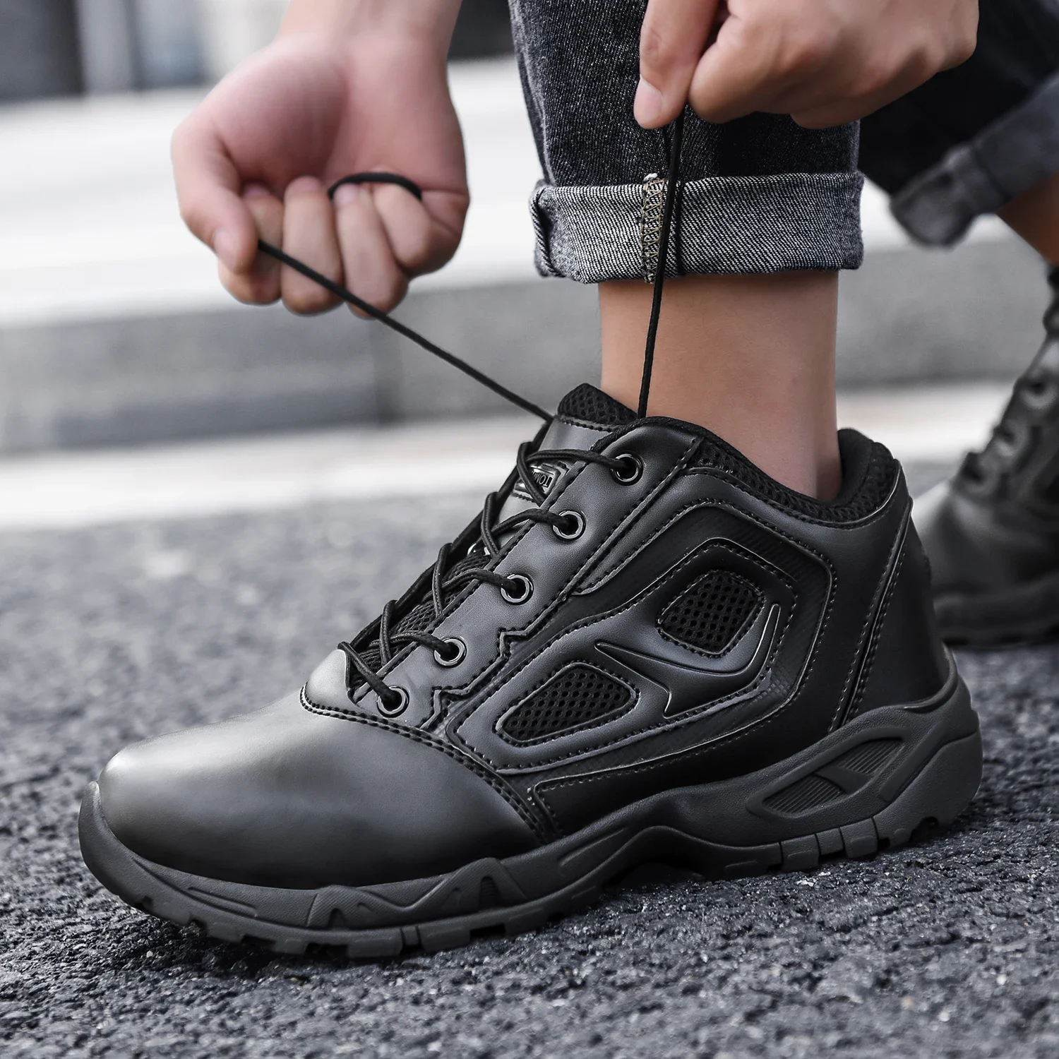 Botas tácticas desierto hombre con suela antideslizante y tobillo - imagen 4