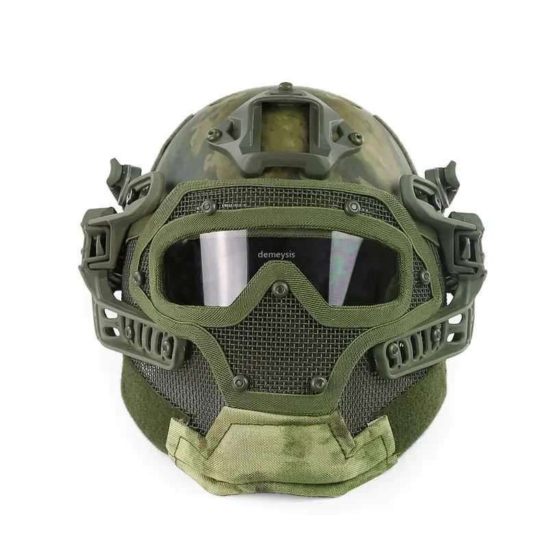 Casco táctico Airsoft full face – Lentes HD protección completa - imagen 2