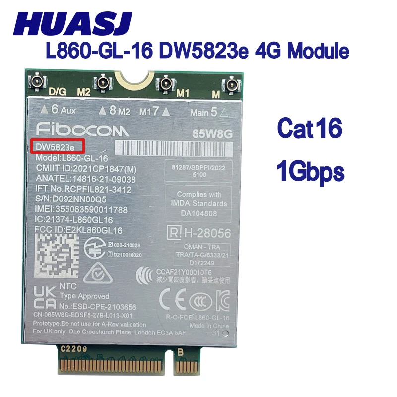 Módem 4G LTE NGFF M.2 CAT16 Intel XMM 7560R para Dell 7640 - imagen 3