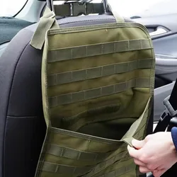 Cojín táctico MOLLE para respaldo de asiento coche, organizador