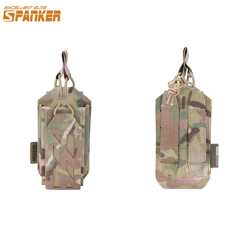 Bolsa táctica MOLLE porta radio 500D nailon