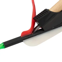 Raspador de plumas para flechas de arquería de madera