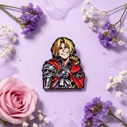 Pin metálico esmaltado estilo anime para ropa y mochilas
