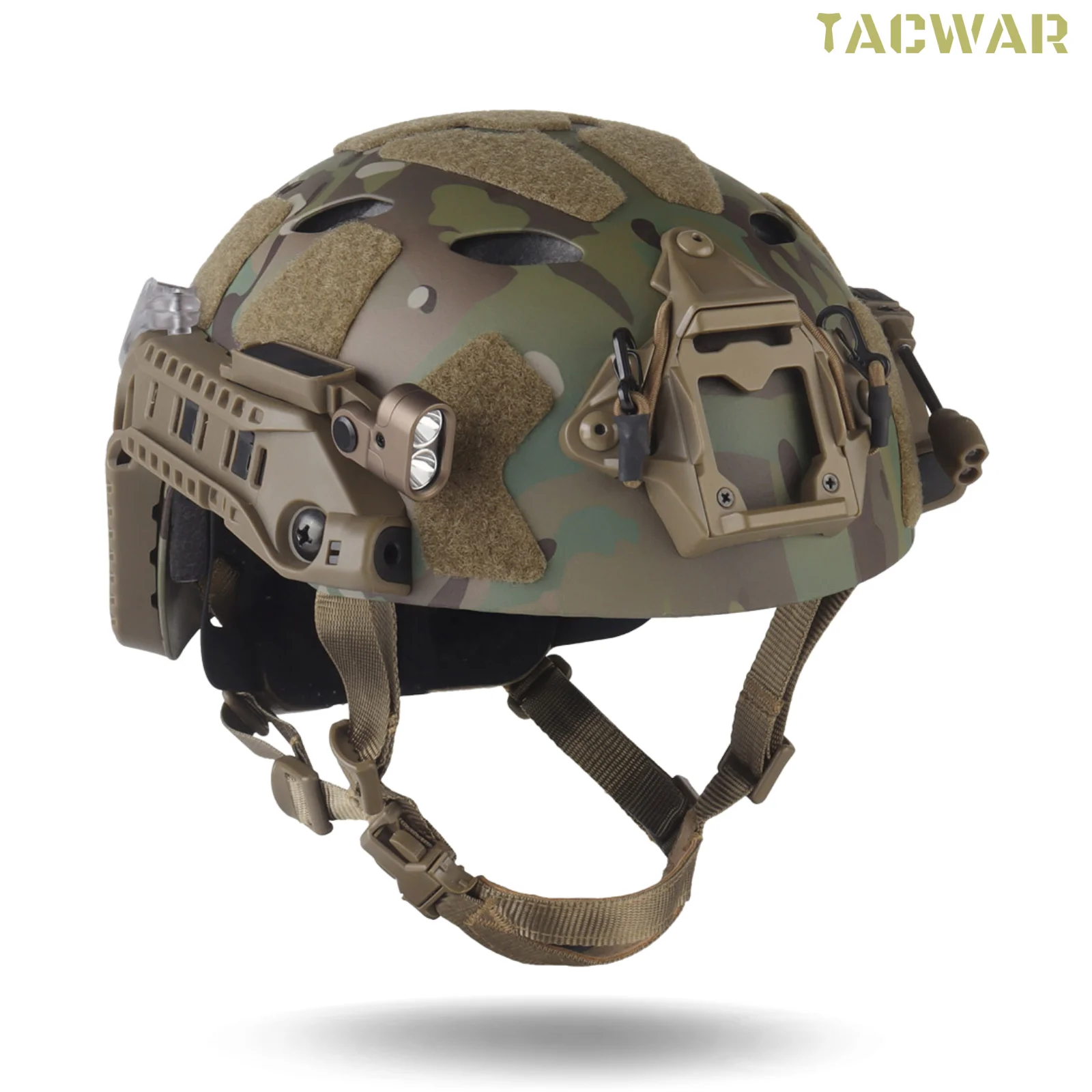 Casco táctico modular ARC Rail SF con LED y señal para airsoft