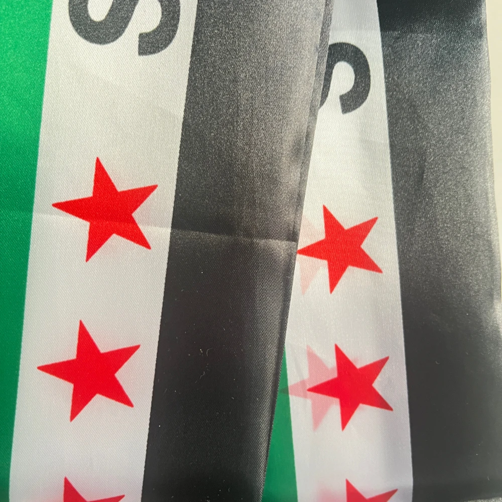 YIXIN bufanda siria bandera tres estrellas algodón decoración eventos - imagen 4