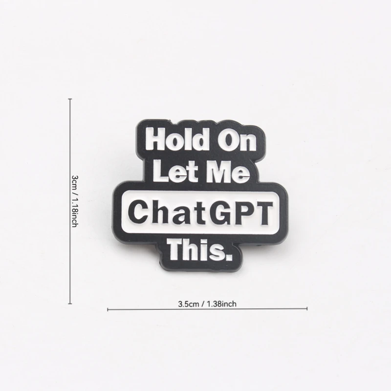 Pin broche esmalte humor tecnológico para chaqueta táctica - imagen 4