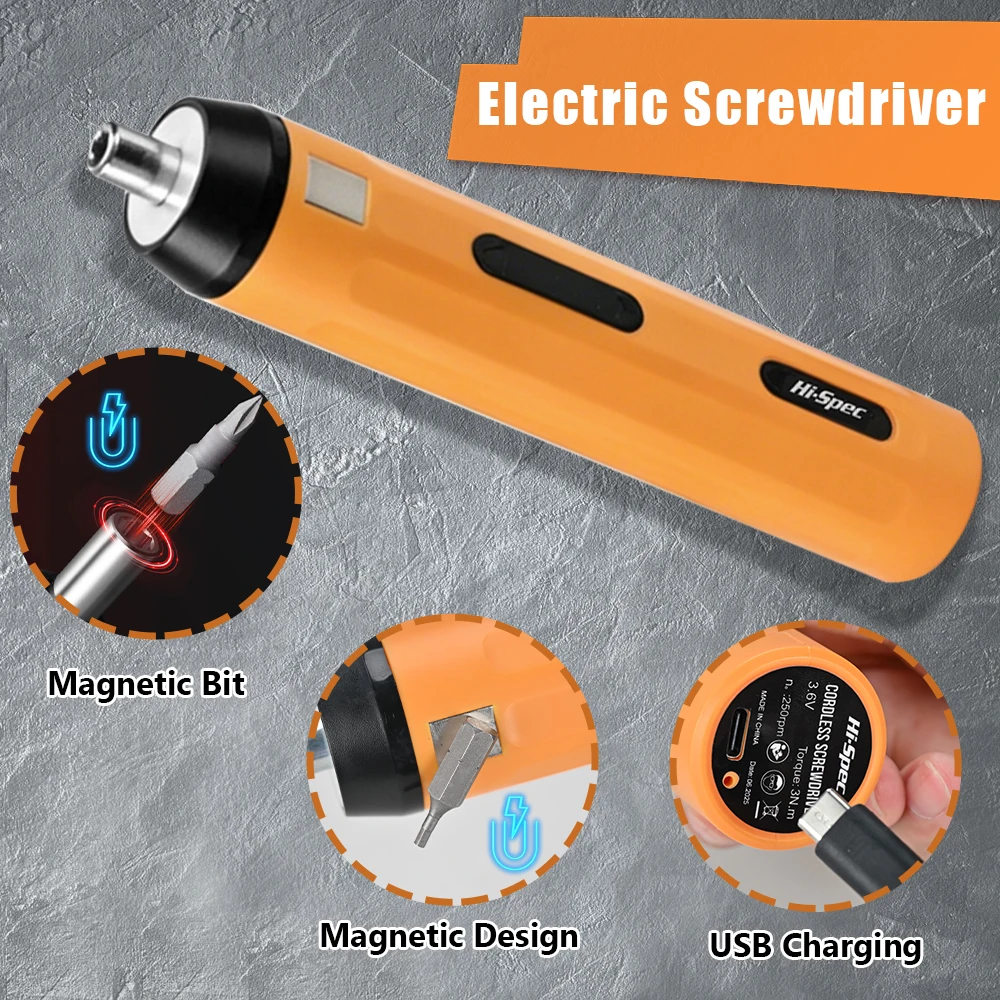 Juego de destornilladores eléctricos con punta magnética para montaje - imagen 2