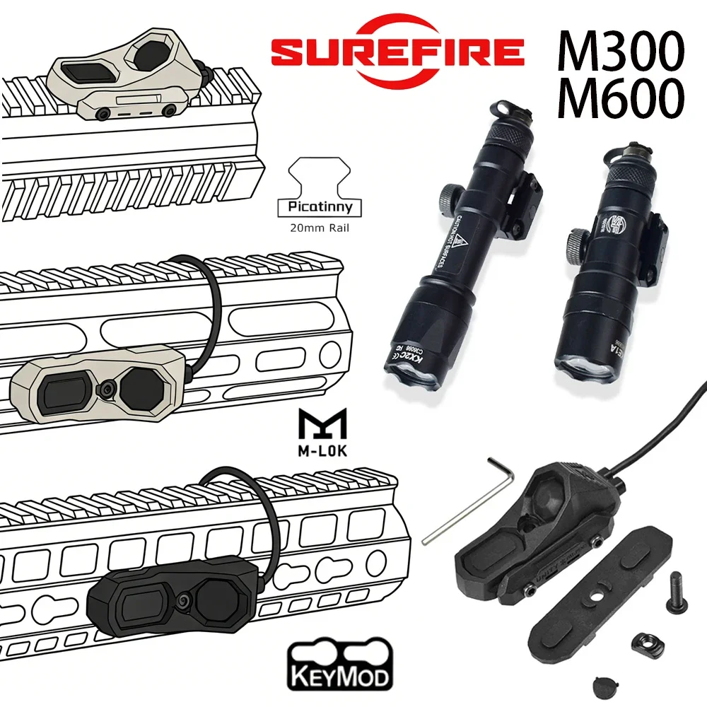 Interruptor AXON para control remoto de linterna y láser