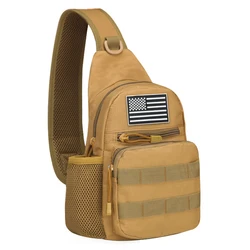 Bolso táctico de hombro camuflaje, correa ajustable y porta-botellas