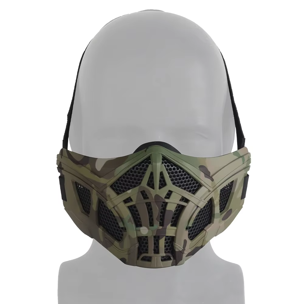 Máscara de Halloween transpirable en silicona para Airsoft y Cosplay - imagen 5