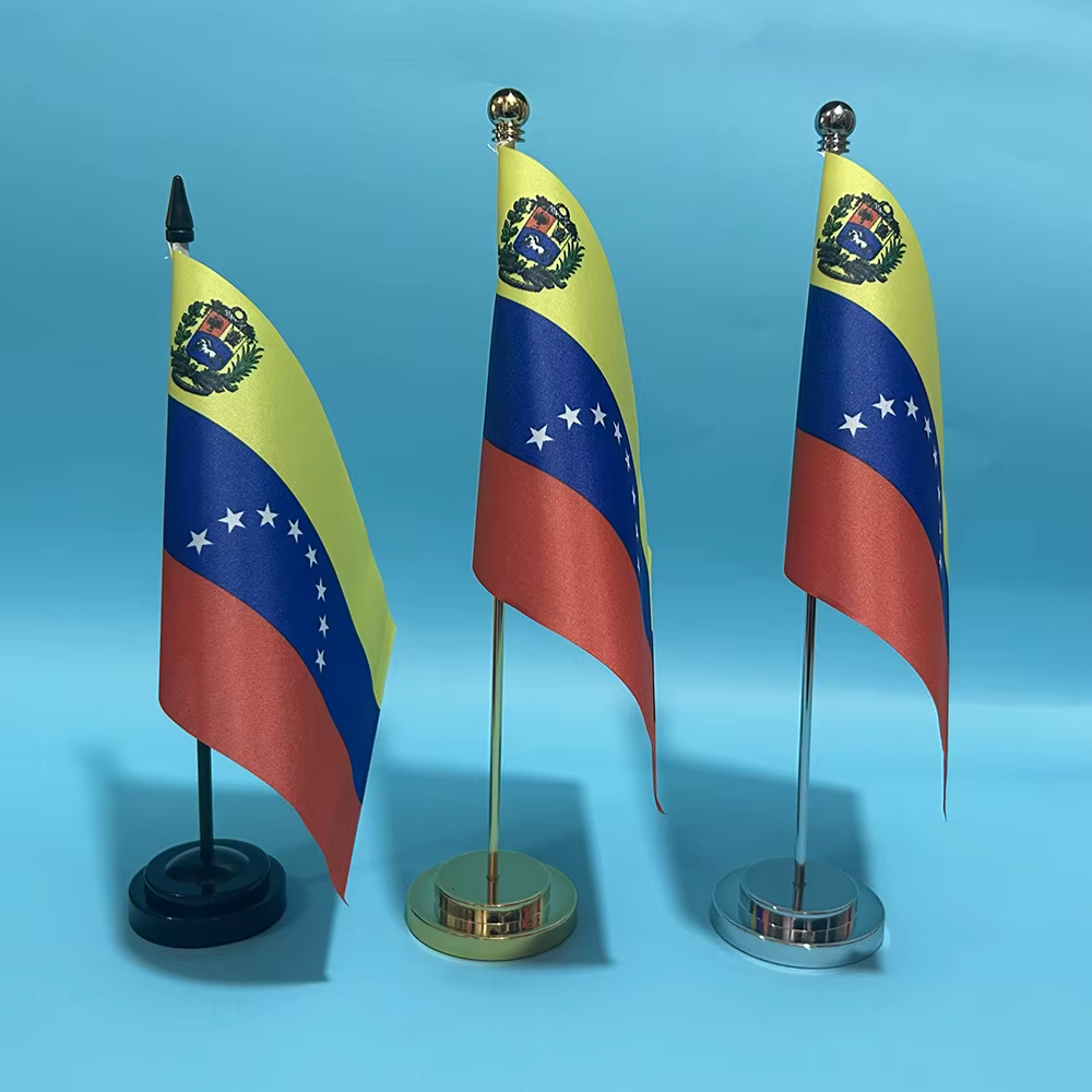 SKY Bandera nacional Venezuela de escritorio en poliéster