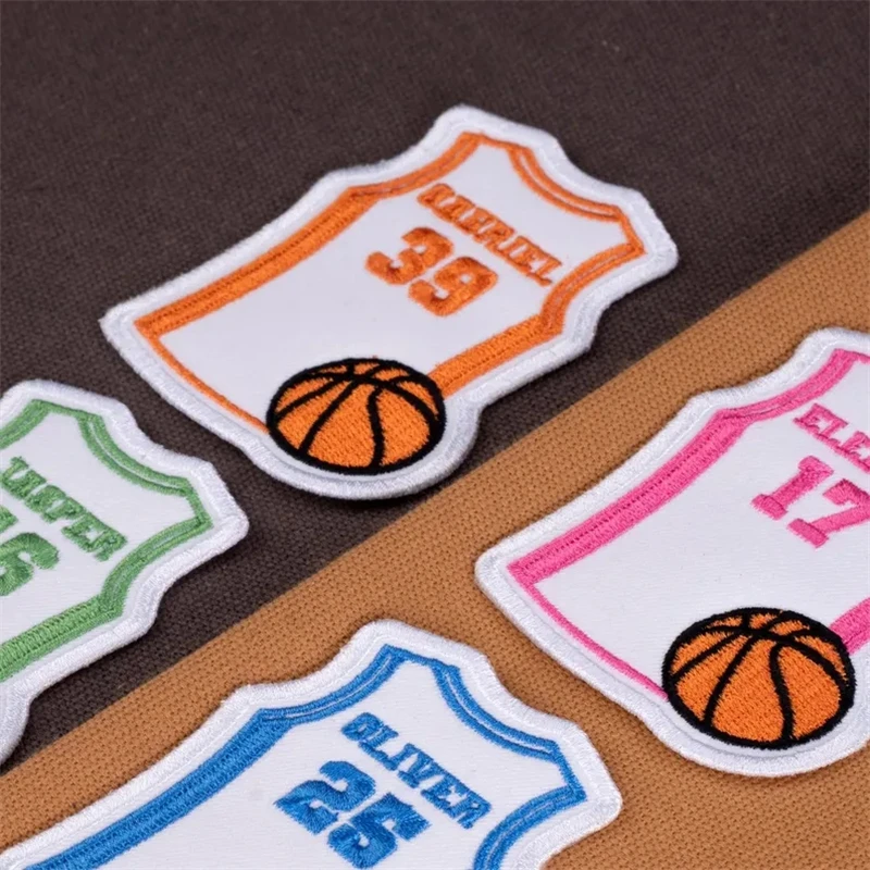 Parche bordado baloncesto personalizado con velcro, coser o planchar - imagen 5