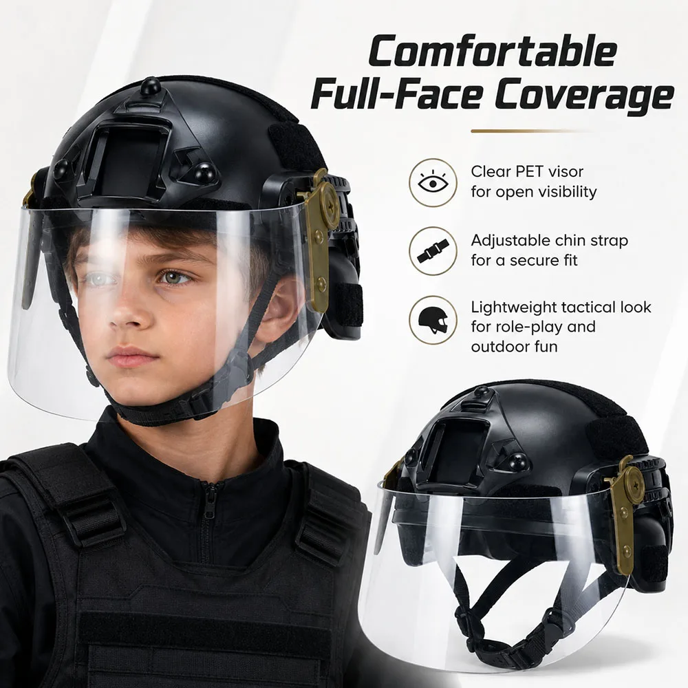 Casco táctico infantil MICH con NVG y luz infrarroja - imagen 3